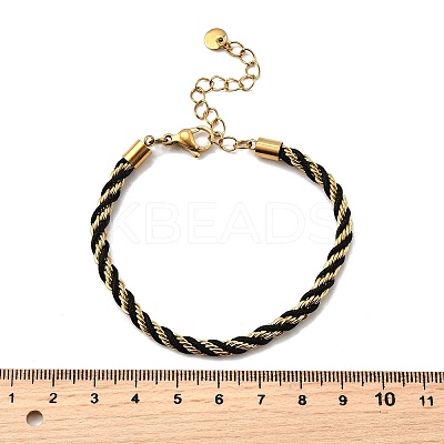 304 Stainless Steel Nylon Cord String Bracelets BJEW-Z124-01G-1