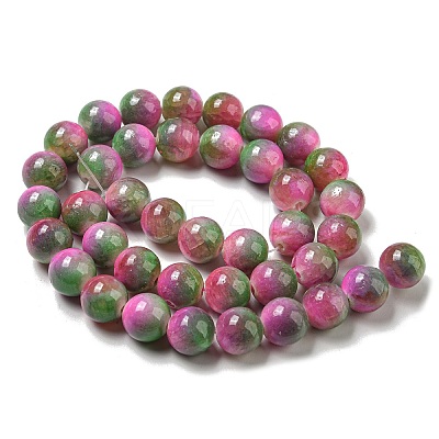 Dyed Natural White Jade Beads Strands G-F764-03C-1