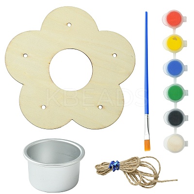 2 Sets Flower DIY Wooden Bird Feeder DIY-CJ0002-55-1