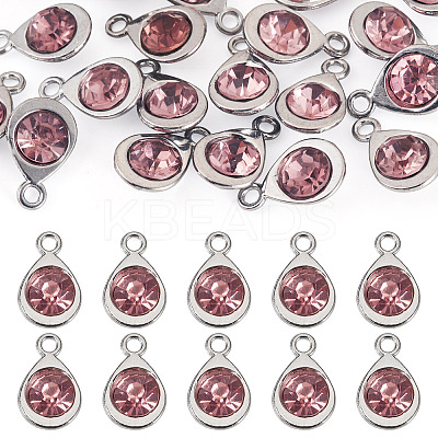 20Pcs Faceted Glass Charms RGLA-TADJ0001-01B-1