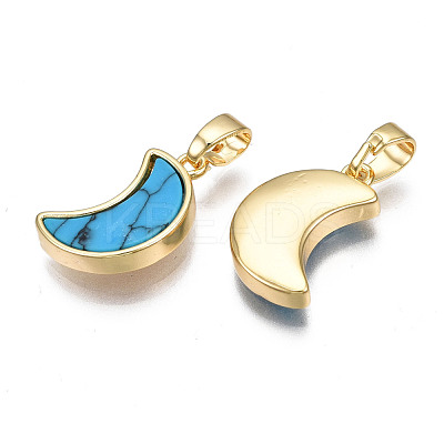 Real 18K Gold Plated Brass Pendants KK-N233-170A-01C-1