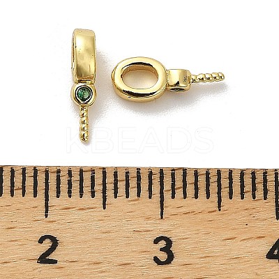 Brass Micro Pave Cubic Zirconia Cup Pearl Peg Bails Pin Pendants KK-S397-01B-1