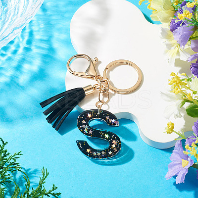 1Pc Resin Letter Keychains KEYC-TADJ0001-09S-1