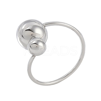 Stainless Steel Round Cuff Rings LS-RJEW-L116-01P-1