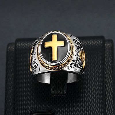 304 Stainless Steel Hand of God Figer Rings for Men FS-WG7F807-04-1