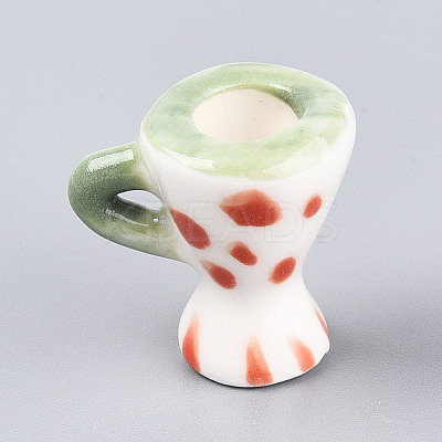 Handmade Porcelain Mug Cup Decoration PORC-T133-22D-1
