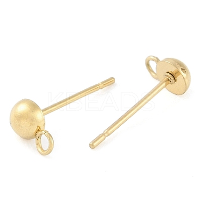 Ion Plating(IP) 304 Stainless Steel Stud Earring Findings STAS-P366-95B-G-1