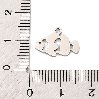Non-Tarnish 201 Stainless Steel Pendants STAS-U016-08P-06-1