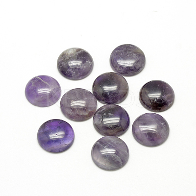 Natural Amethyst Cabochons X-G-R416-20mm-30-1