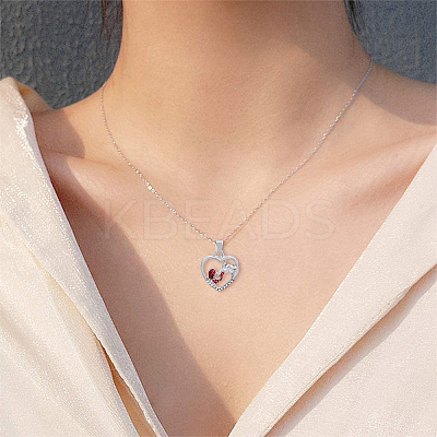 1Pc Alloy Heart Link Silder Bracelets SJEW-OC0001-01-1