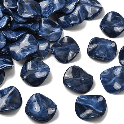 Opaque Acrylic Imitation Gemstone Beads OACR-G061-01H-1