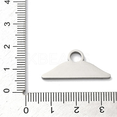 304 Stainless Steel Pendants STAS-P433-12B-P-1