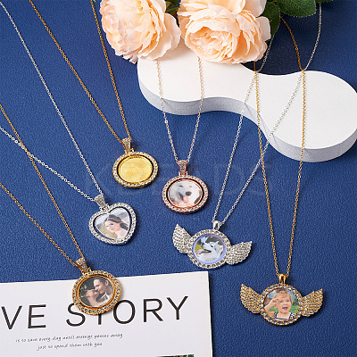 DIY Pendant Necklace Making Finding Kits DIY-FW0001-29-1