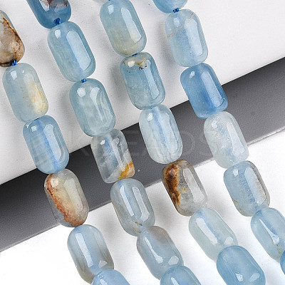 Natural Blue Calcite Beads Strands G-G980-53B-1