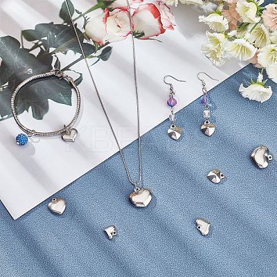 36Pcs 6 Style 304 Stainless Steel Pendants STAS-UN0024-76-1