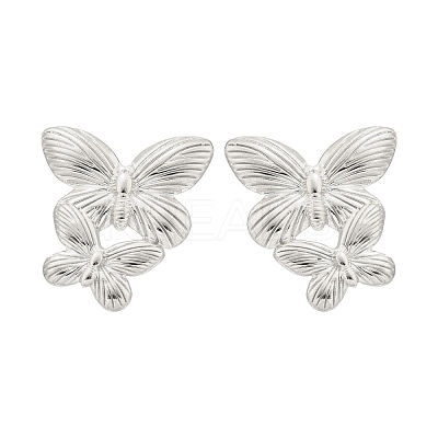 304 Stainless Steel Studs Earrings for Women EJEW-K306-24P-1
