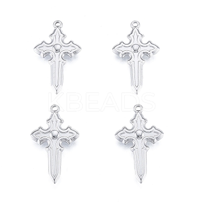 Non-Tarnish 304 Stainless Steel Pendant STAS-B027-27P-1