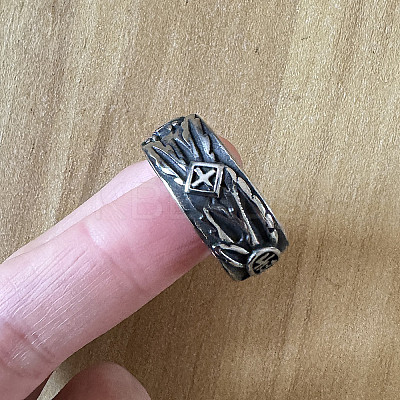 304 Stainless Steel Finger Rings for Men FS-WG30DC8-02-1