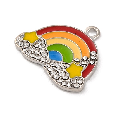 Alloy Enamel Pendants ENAM-M009-01A-P-1