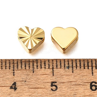 Brass Textured Beads KK-Z092-01D-G-1