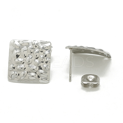 Non-Tarnish 304 Stainless Steel Stud Earring Findings LS-X-STAS-Q225-01A-1