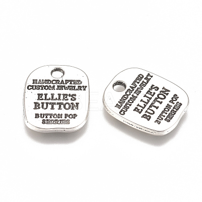 Alloy Quote Charms X-PALLOY-F260-02AS-1