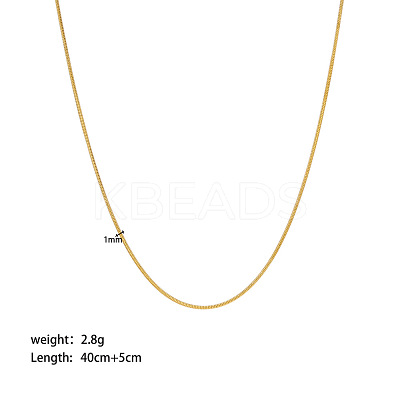 Stainless Steel Snake Chain Necklaces PW-WG8A4BA-06-1