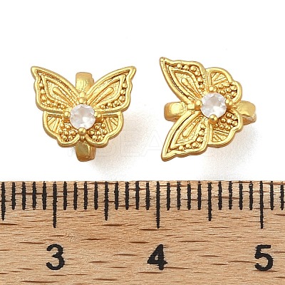 Brass Micro Pave Cubic Zirconia Pendants KK-U045-04G-1