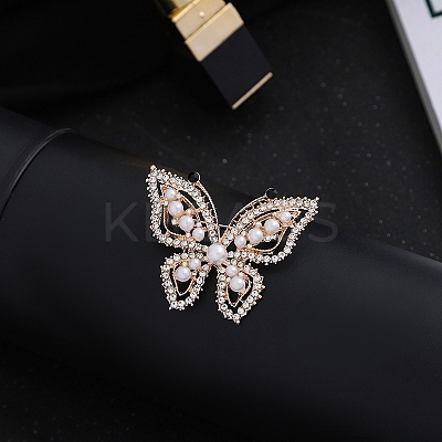 Imitation Pearl Alloy Brooch PW-WG21397-10-1