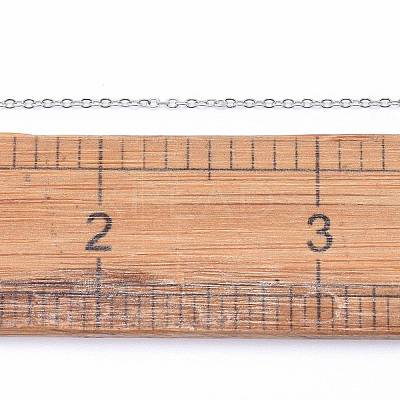 Non-Tarnish 3.28 Feet 304 Stainless Steel Cable Chains X-CHS-F007-01P-A-1