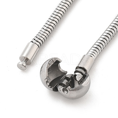 304 Stainless Steel Bracelets BJEW-M079-01P-02-1