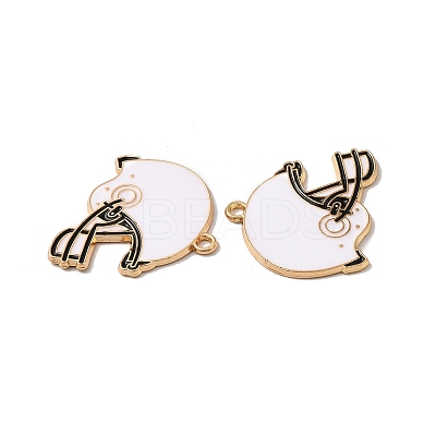 Alloy Enamel Pendants PALLOY-E028-04G-04-1