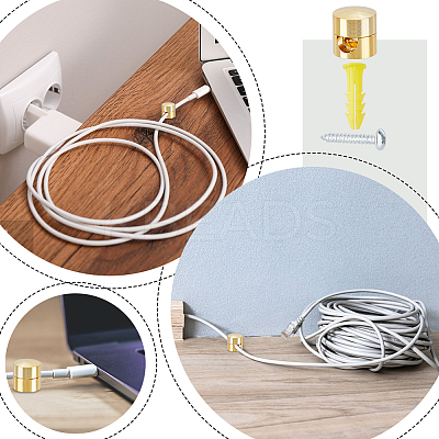 5 Boxs Aluminum with Plastic Anti-winding Wire Organizer FIND-HY0004-78-1