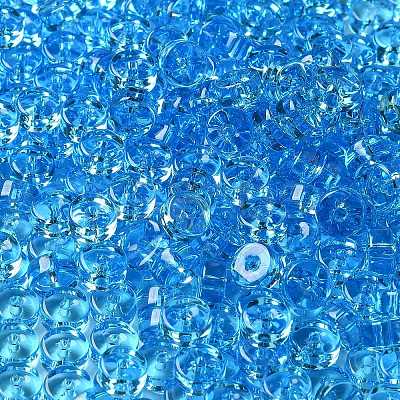 Transparent Colours Glass Seed Beads SEED-E001-T3x6mm-05-1