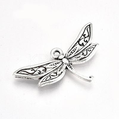 Tibetan Style Alloy Pendants TIBE-S323-027AS-RS-1