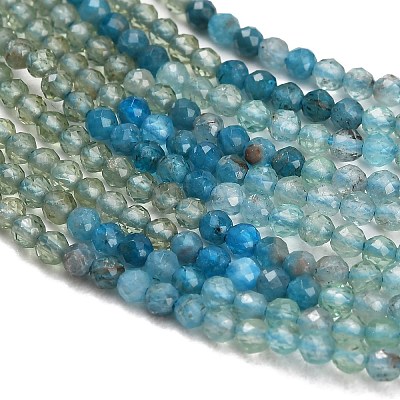 Gradient Color Natural Apatite Beads Strands GG-CBA1668-A04-2mm-1