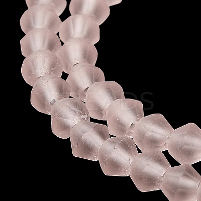 Imitate Austrian Crystal Frosted Glass Beads Strands LS-EGLA-A039-T4mm-MD26-1