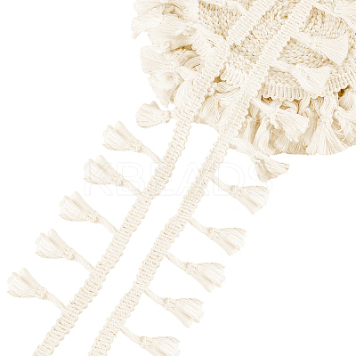 Cotton Fringe Lace Trim Ribbon OCOR-WH0105-008A-1