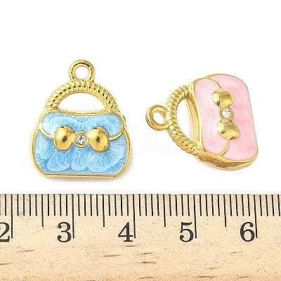 304 Stainless Steel Enamel Pendants STAS-I346-63G-1
