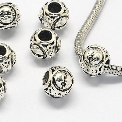 Alloy European Beads PALLOY-S082-03-1
