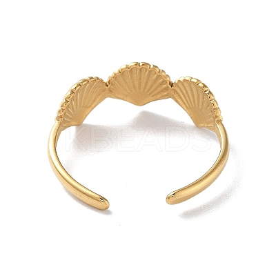 304 Stainless Steel Open Cuff Rings for Women RJEW-M020-06G-05-1