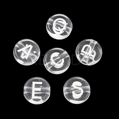 Transparent Acrylic European Beads MACR-K365-02B-06-1