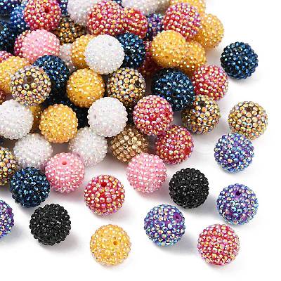 AB-Color Resin Rhinestone Beads RESI-S315-20x22-M-1