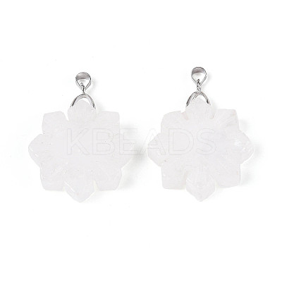 Natural Quartz Crystal Pendants G-T144-12A-1