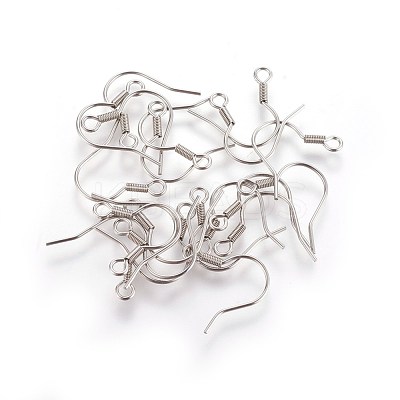 Tarnish Resistant Stainless Steel Earring Hooks X-STAS-E009-2-1