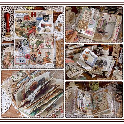 Creative Mixed Special Material Textured Paper DIY-WH0504-01-1