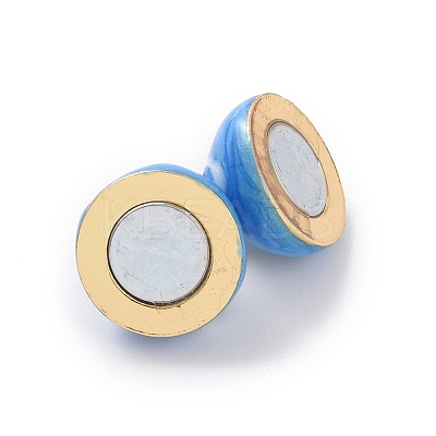 Brass Magnetic Clasps ZIRC-F136-10G-06-1