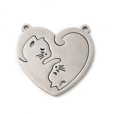 Non-Tarnish 304 Stainless Steel Split Pendants LS-STAS-H212-16P-1