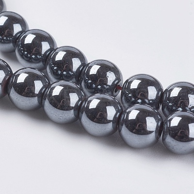 Non-Magnetic Synthetic Hematite Beads Strands G-H1072-1-1