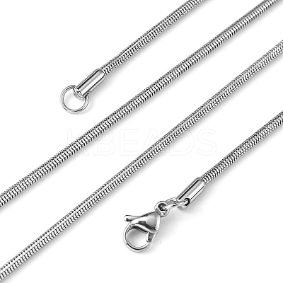 Tarnish Resistant Herringbone Chain Necklace for Men LS-NJEW-F027-16-2mm-1